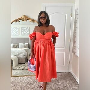 Aline Midi Off The Shoulder Dress | 14